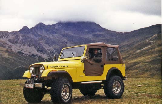 CJ7 V8 gelb